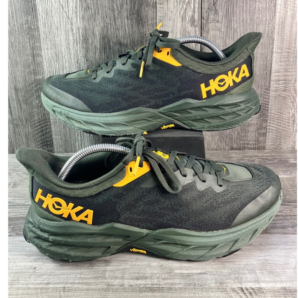 Hoka Speedgoat 5 Mens 10 Trail Running Shoes Deep Lake Green 1123157 DBTH